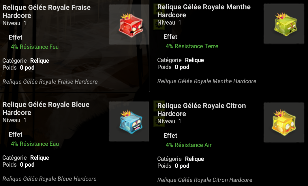 Relique Gélée Zone 3