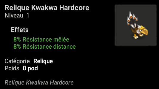 Relique Kwakwa Zone 4 Bonus