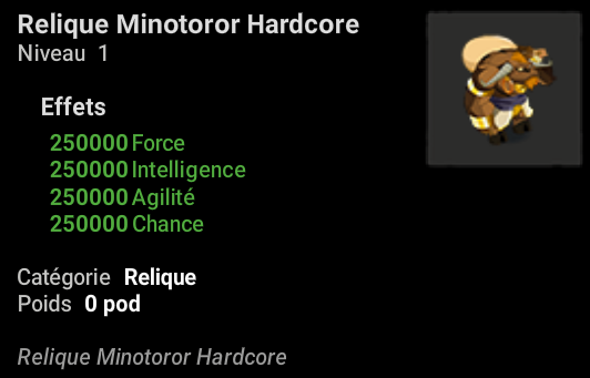 Relique Minotoror P40 Bonus