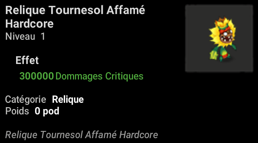 Relique Tournesol Affamé P60