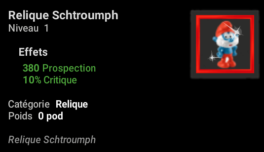 Relique Shtroumph P100 Bonus