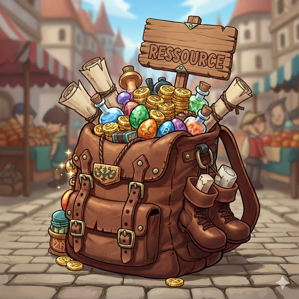 Lot de 1000 ressources de lvl 1 à P50