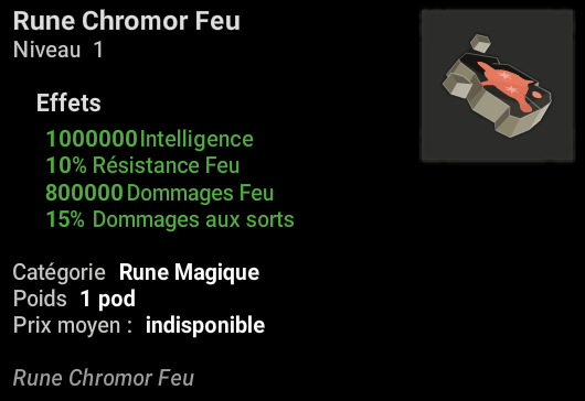 Rune Chromor Feu